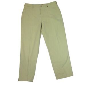 Victorinox Straight Leg Flat Front Beige Khaki Pants Mens Size 40